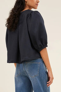 STRIPED OVERSIZED GLOSSY BLOUSE/JACKET