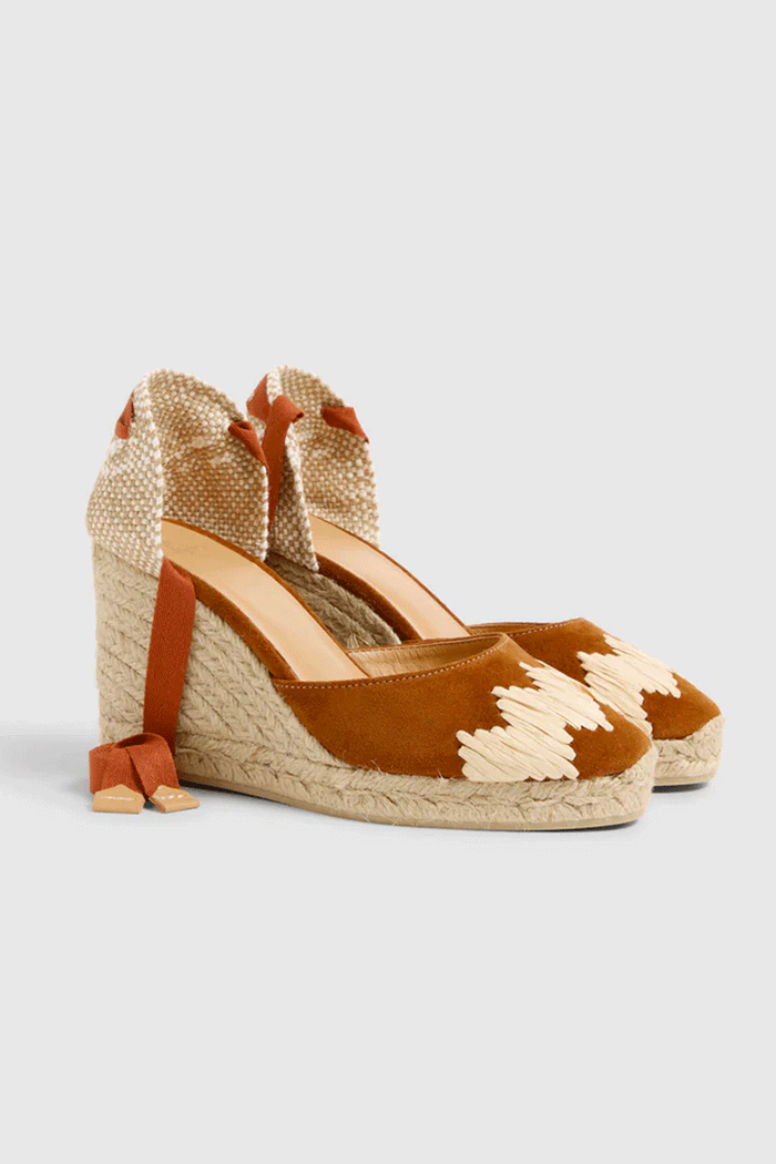 ESPADRILLES WEDGES "CANDE" BROWN