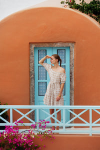 EMBROIDERED OFF-SHOULDER DRESS "CANNES"