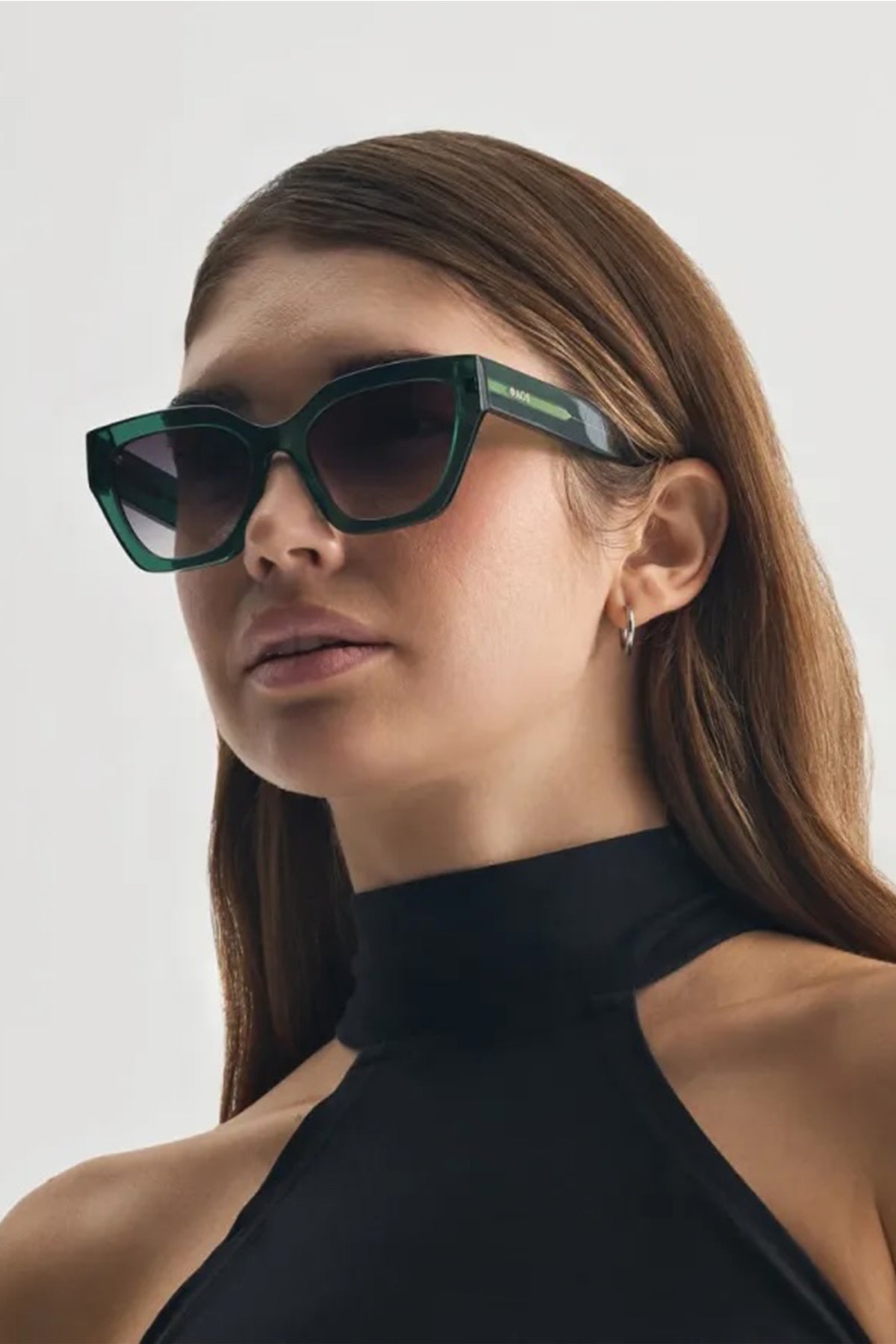 SUNGLASSES "SKYROS" CRYSTAL GREEN