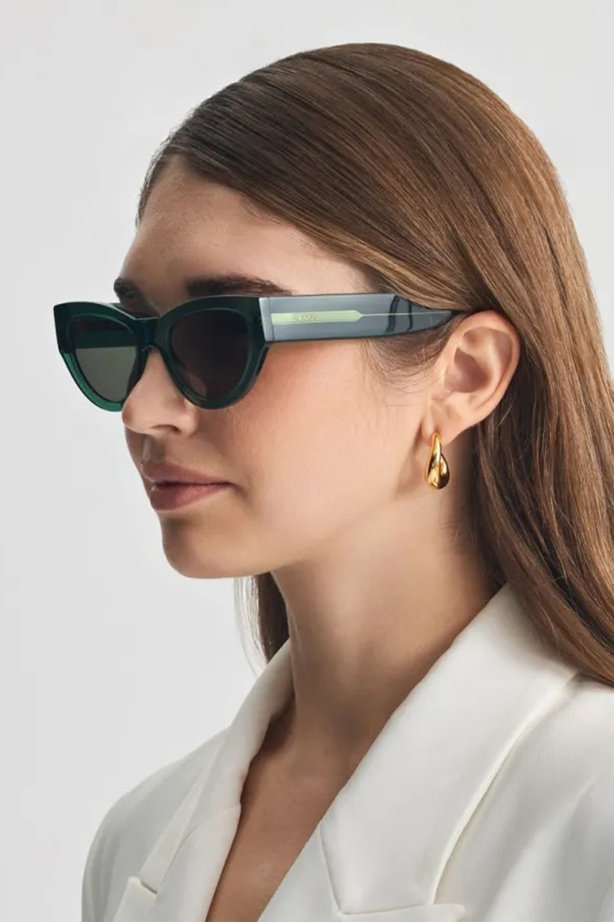 SUNGLASSES "ASTYPALEA" CRYSTAL GREEN