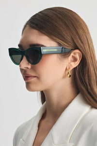 SUNGLASSES "ASTYPALEA" CRYSTAL GREEN