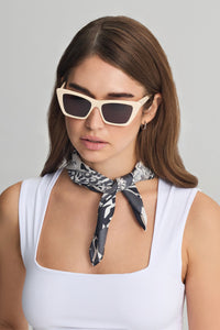 SUNGLASSES "CORFU" CREAM/GREY