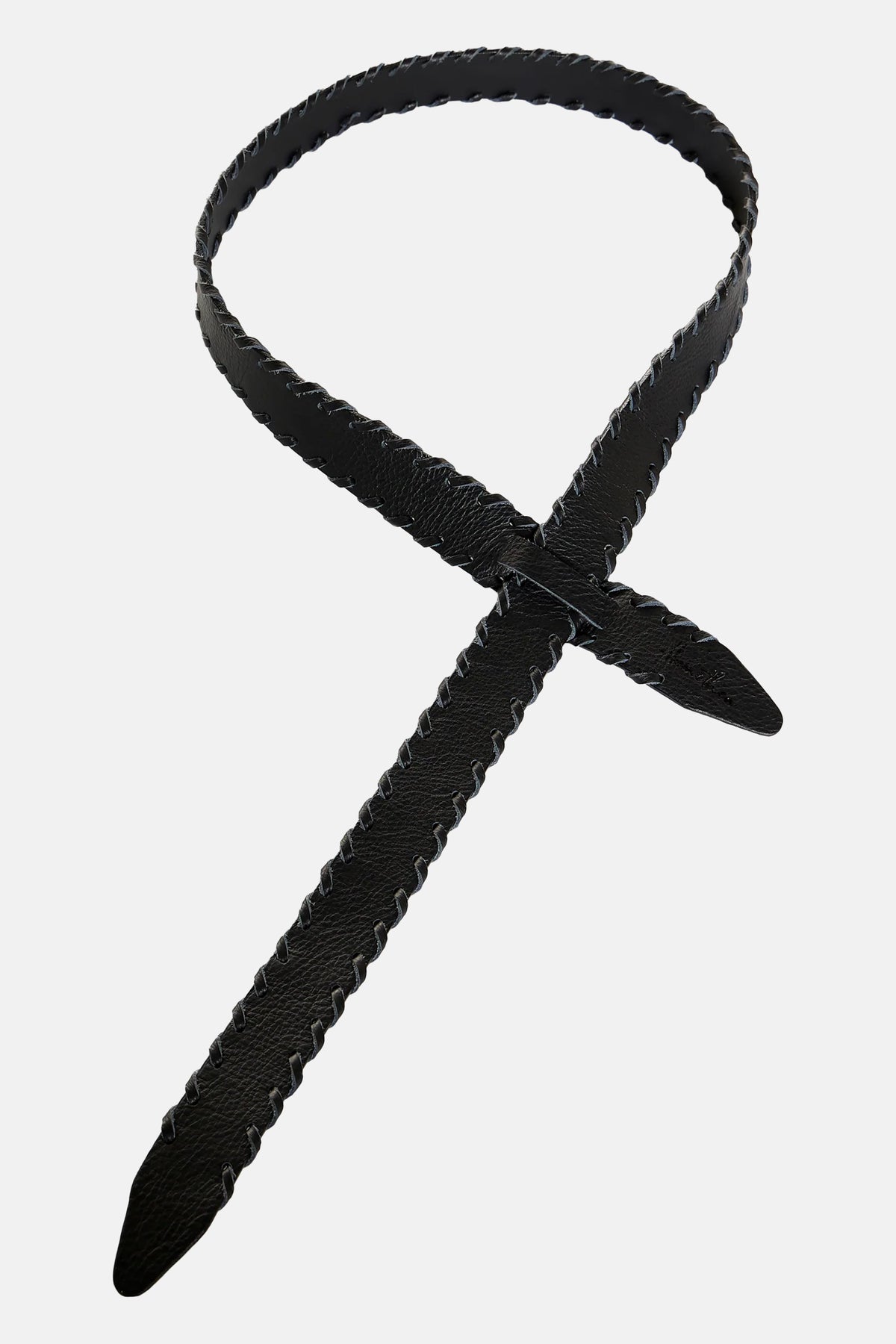 LEATHER BELT "ALICANTE" BLACK