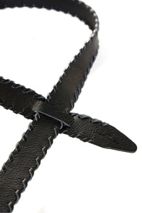 LEATHER BELT "ALICANTE" BLACK