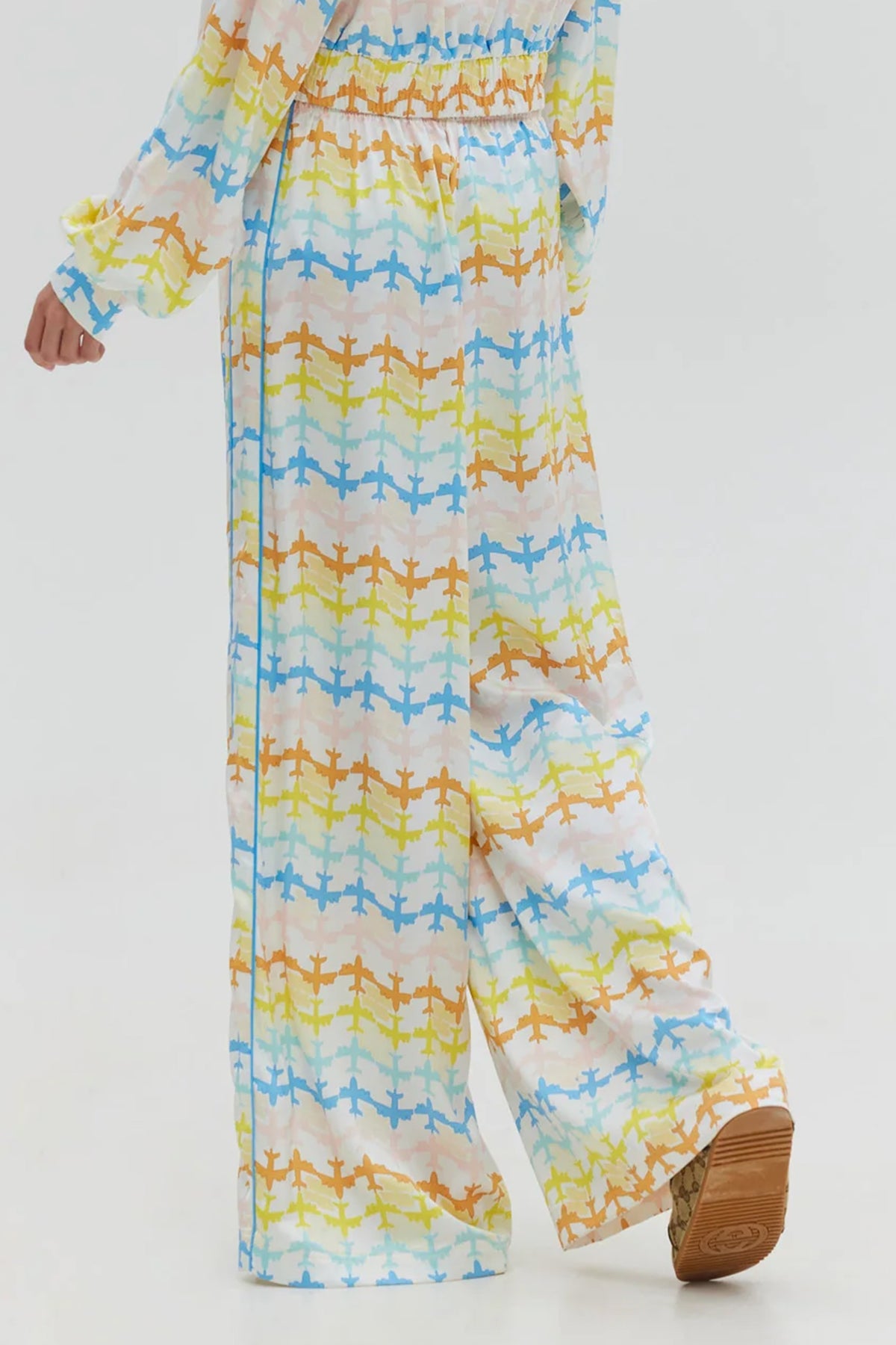 TRACK PANTS "PEACOCK" MULTICOLOR