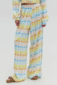 TRACK PANTS "PEACOCK" MULTICOLOR