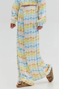 TRACK PANTS "PEACOCK" MULTICOLOR