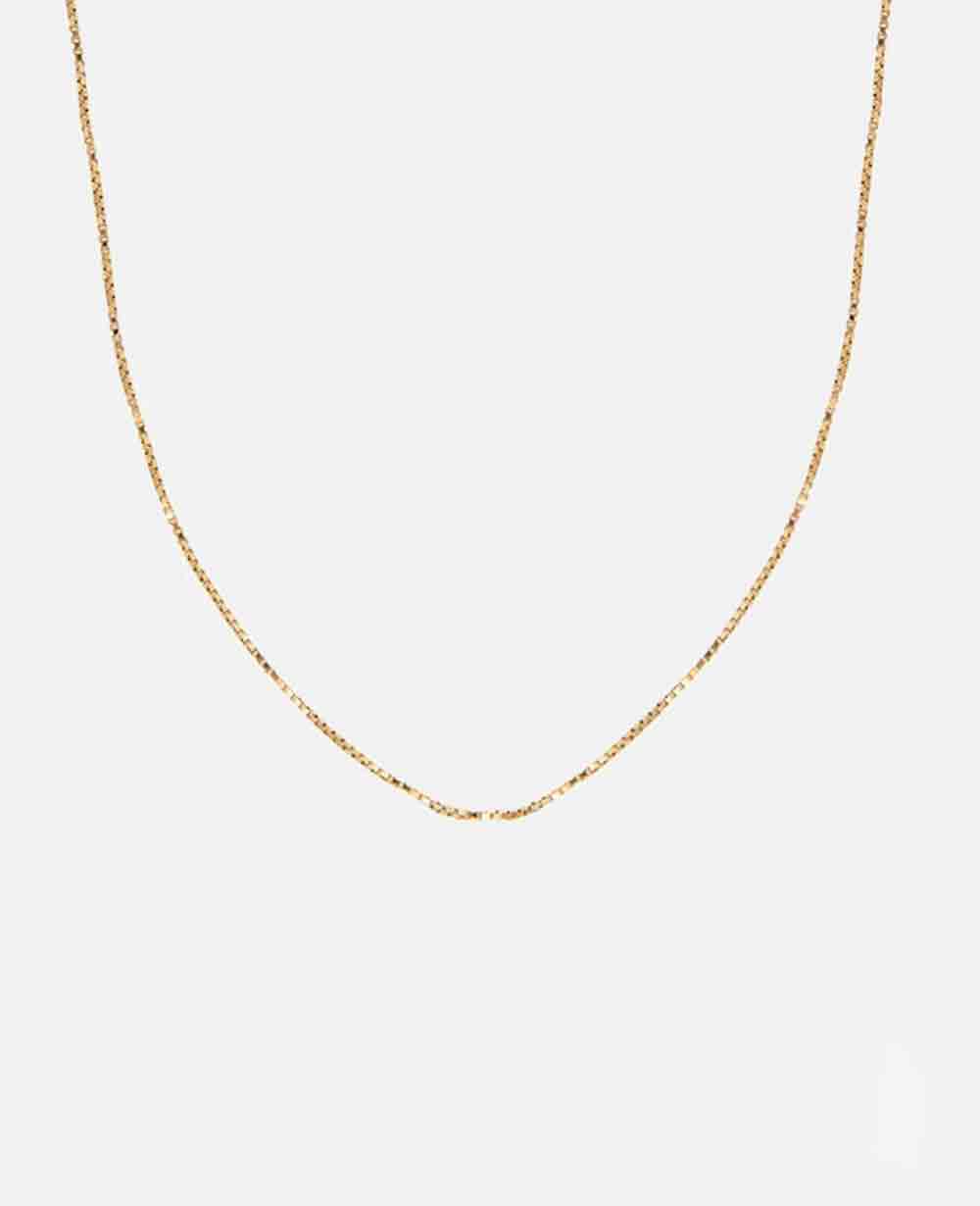THIN CHAIN NECKLACE "GLOSSY"
