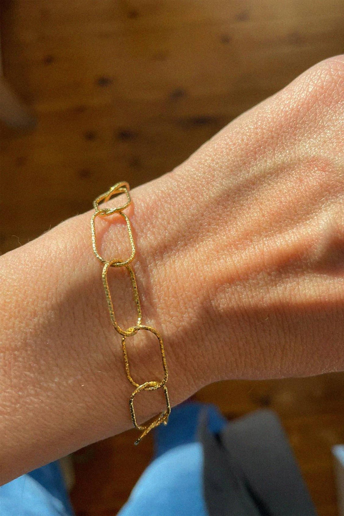 CHAIN BRACELET "STATEMENT“ GOLD