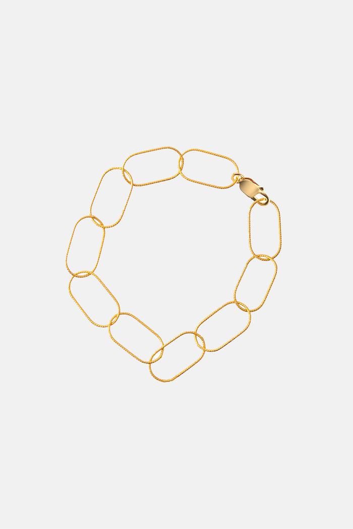 CHAIN BRACELET "STATEMENT“ GOLD