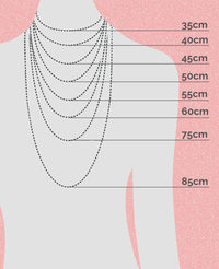 THIN GLOSSY NECKLACE "TINY MOON" - GOLD