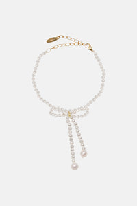 PEARL BRACELET WITH BOW "FEDRA" WHITE