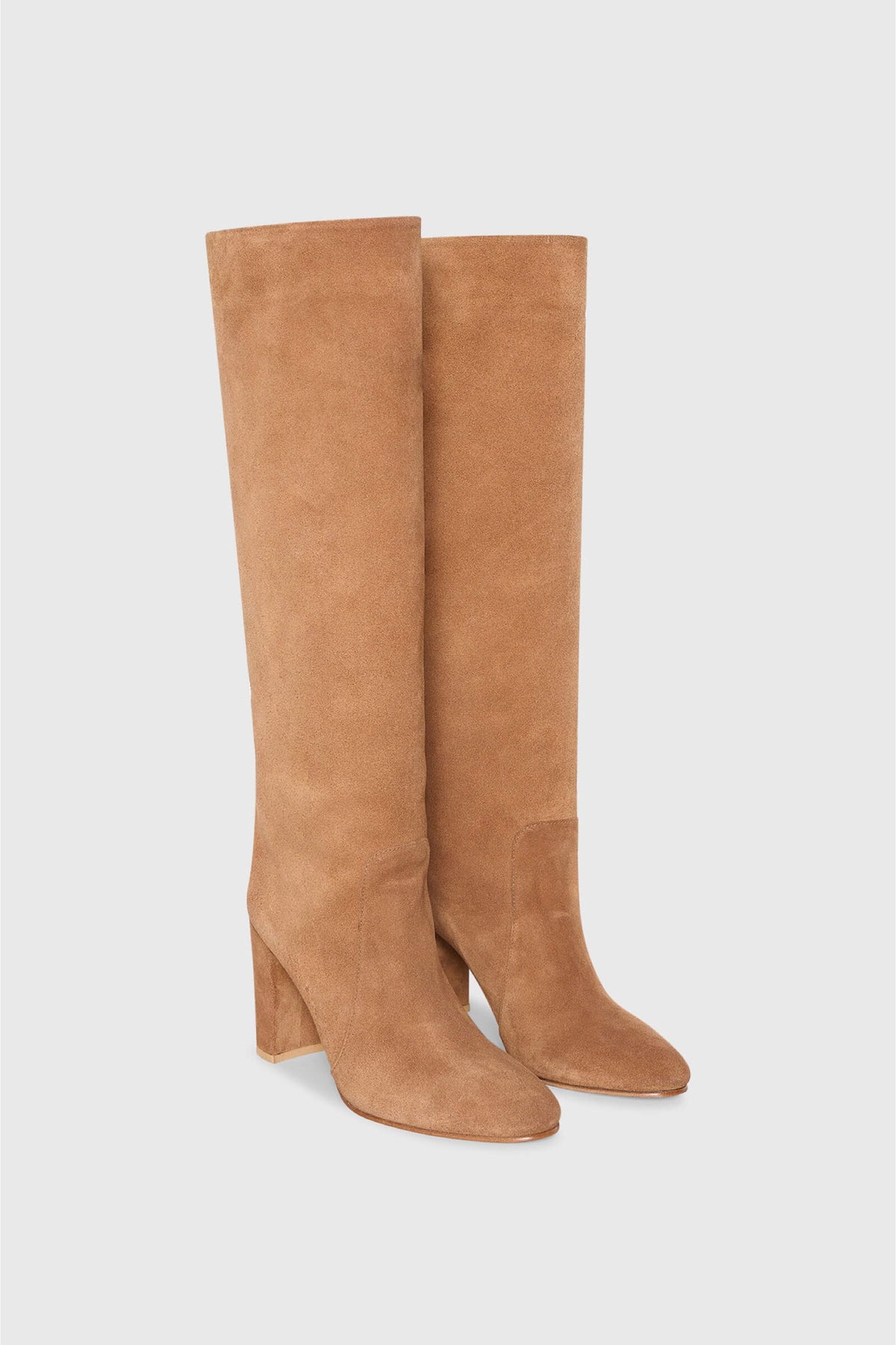 SUEDE BOOTS COGNAC