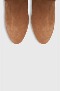 SUEDE BOOTS COGNAC