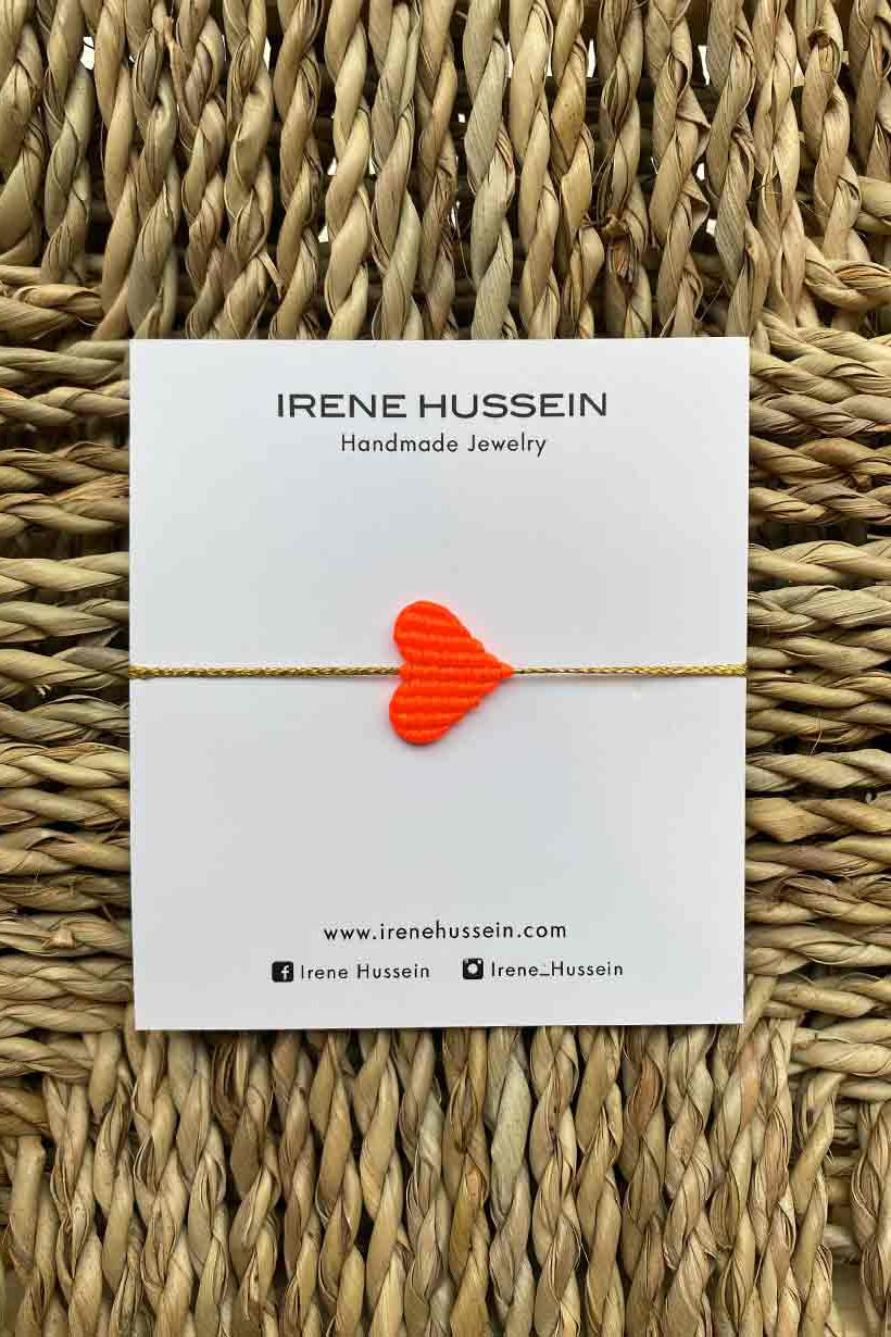 MAKRAMEE BRACELET "NEON HEART"