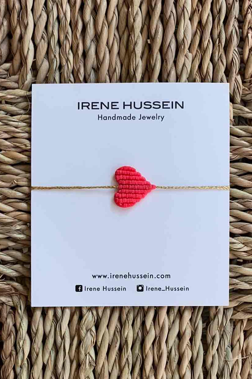 MAKRAMEE BRACELET "NEON HEART"