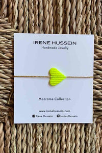 MAKRAMEE BRACELET "NEON HEART"