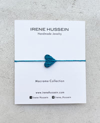 MAKRAMEE BRACELET "GLITTER HEART"