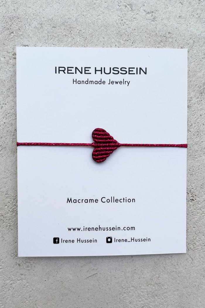 MAKRAMEE BRACELET "GLITTER HEART"