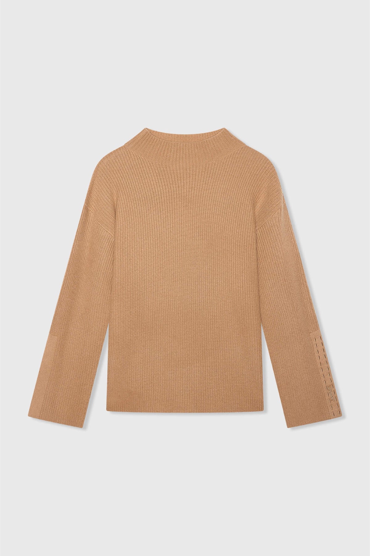 SOFT HIGH NECK PULLOVER "JERMAINE" CAMEL
