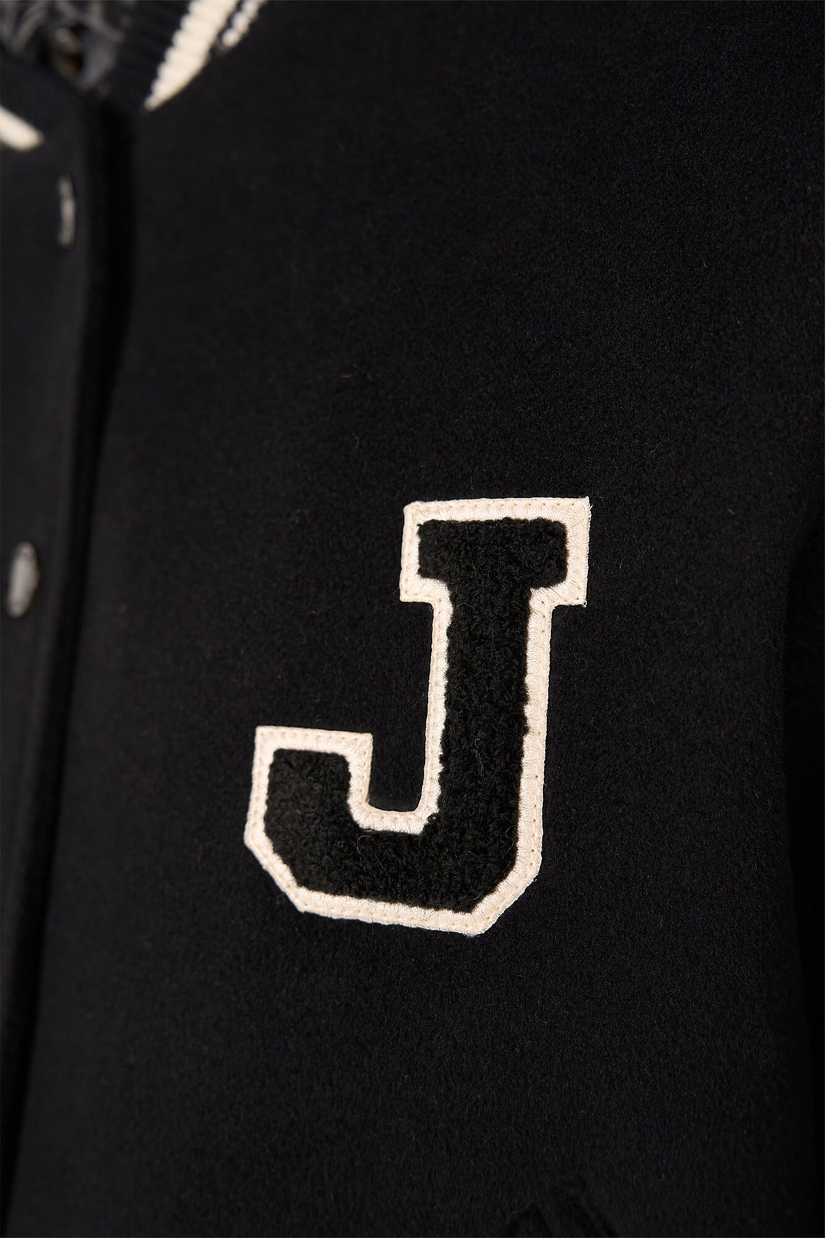 WOOL-CASHMERE MIX COLLEGE JACKET