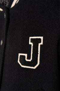 WOOL-CASHMERE MIX COLLEGE JACKET