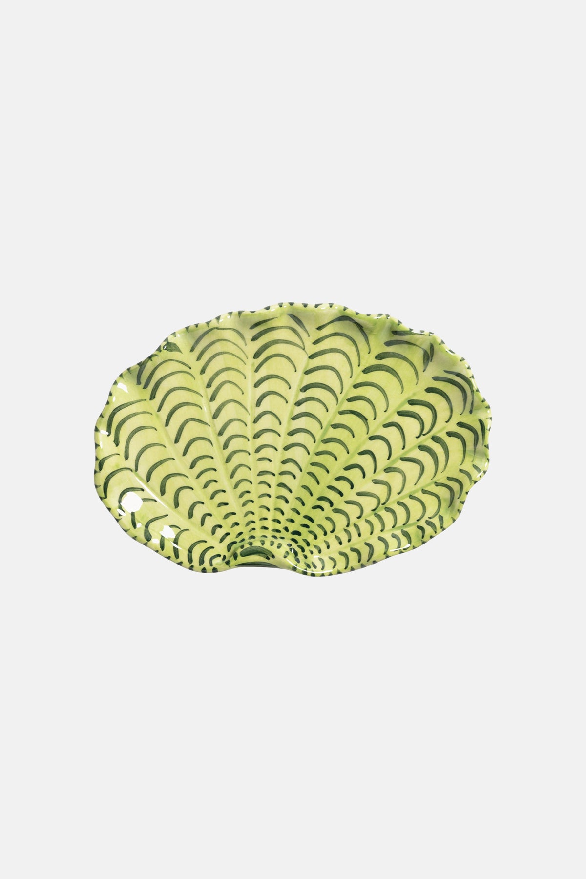 SMALL PLATE "SHELLEGANCE" GREEN