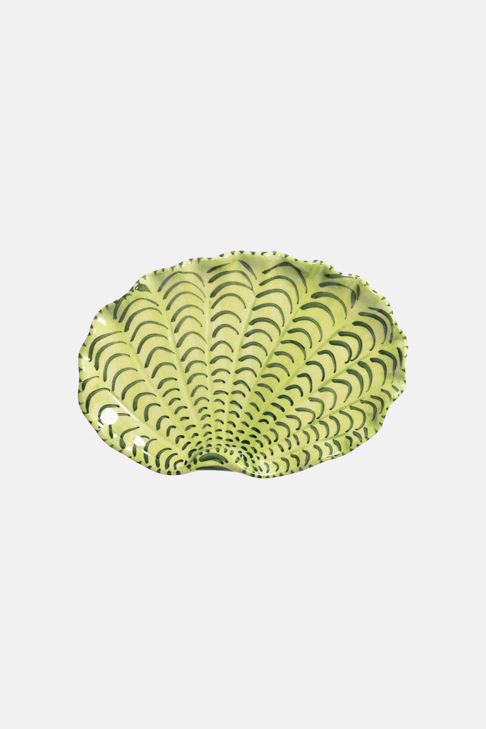 SMALL PLATE "SHELLEGANCE" GREEN