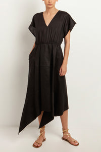 KIMONO LINEN DRESS "ELINA"