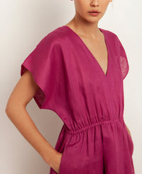 KIMONO LINEN DRESS "ELINA"