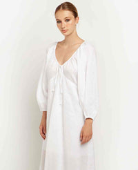 LONG LINEN DRESS "MINIMAL"