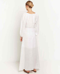 LONG LINEN DRESS "MINIMAL"
