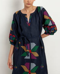 LONG LINEN DRESS "AEOLIS"