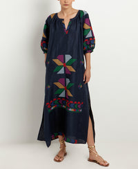 LONG LINEN DRESS "AEOLIS"