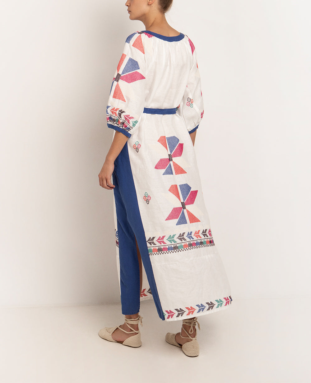 LONG LINEN DRESS "AEOLIS"