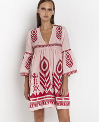 SHORT LINEN DRESS "FEATHER“