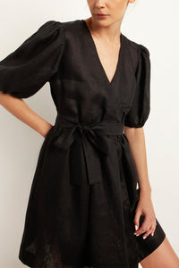 SHORT LINEN DRESS "ELINA"