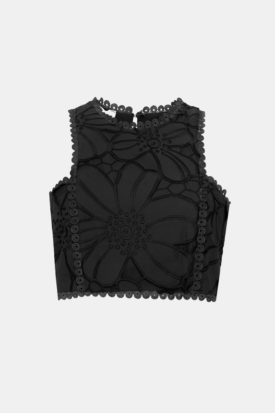 CROP LACE TOP "KEA" BLACK
