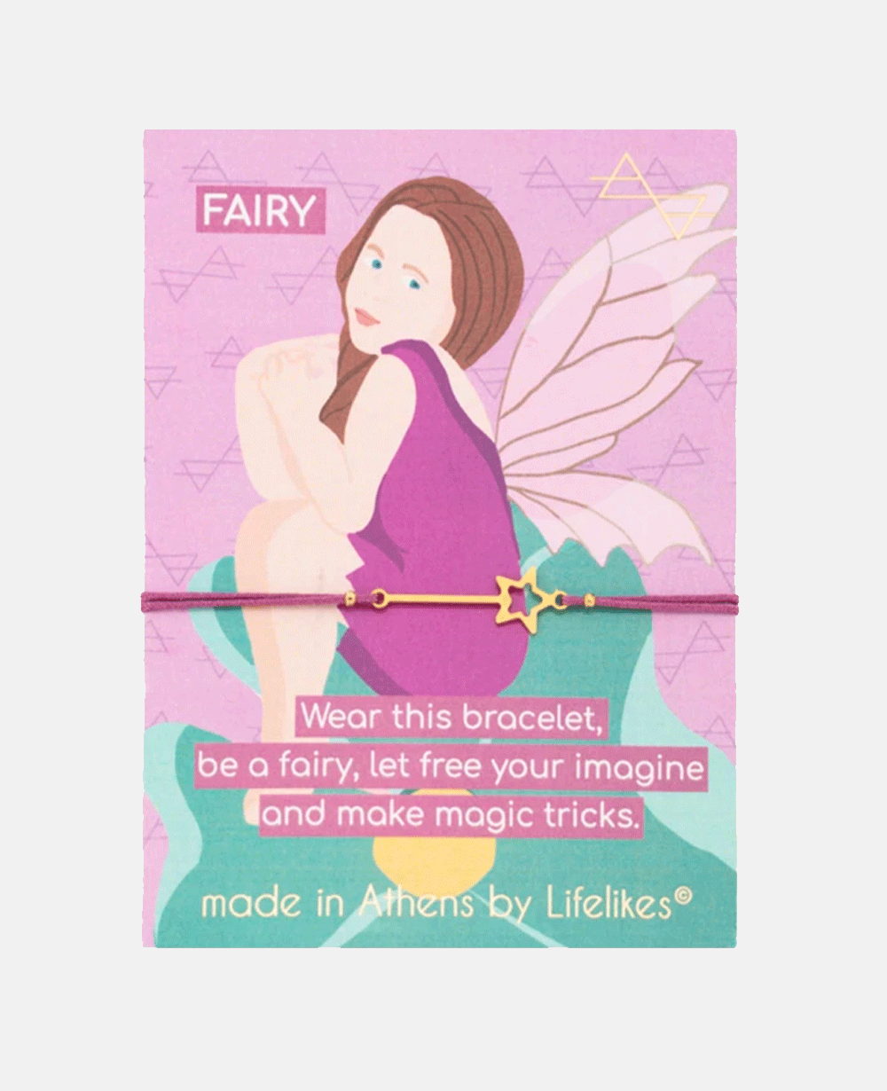 BRACELET " FAIRY STAR" PINK/GOLD