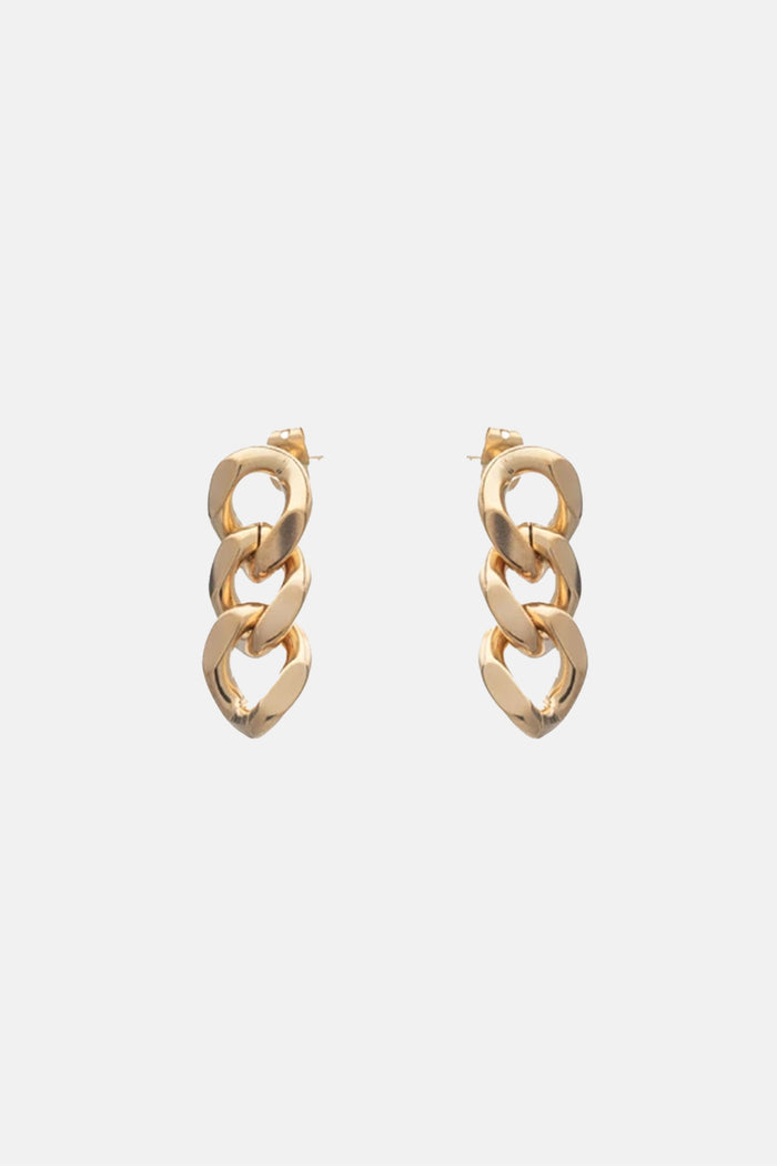 EARRING "3 LINK CHAIN" GOLD