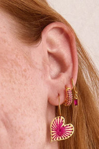 EARRINGS "AGAPI" FUCHSIA