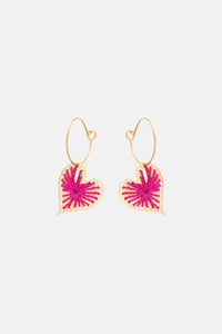 EARRINGS "AGAPI" FUCHSIA