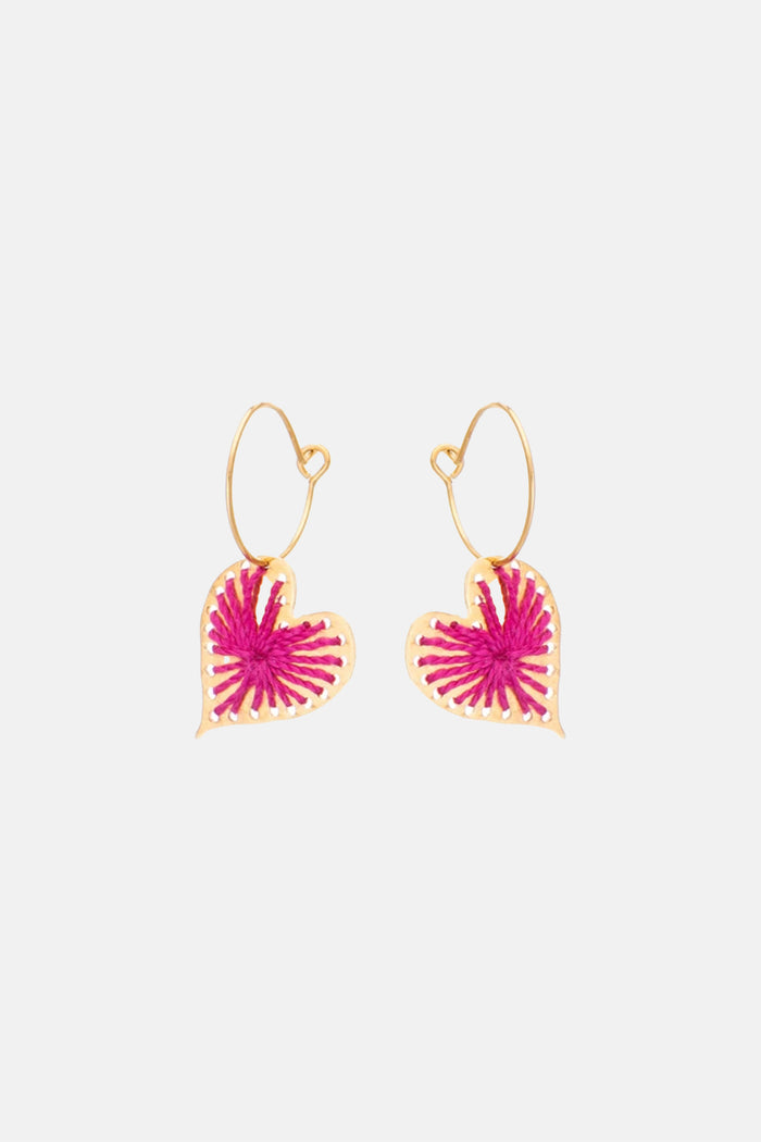 EARRINGS "AGAPI" FUCHSIA