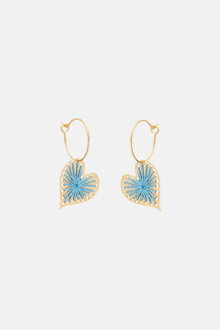 EARRINGS "AGAPI" LIGHT BLUE