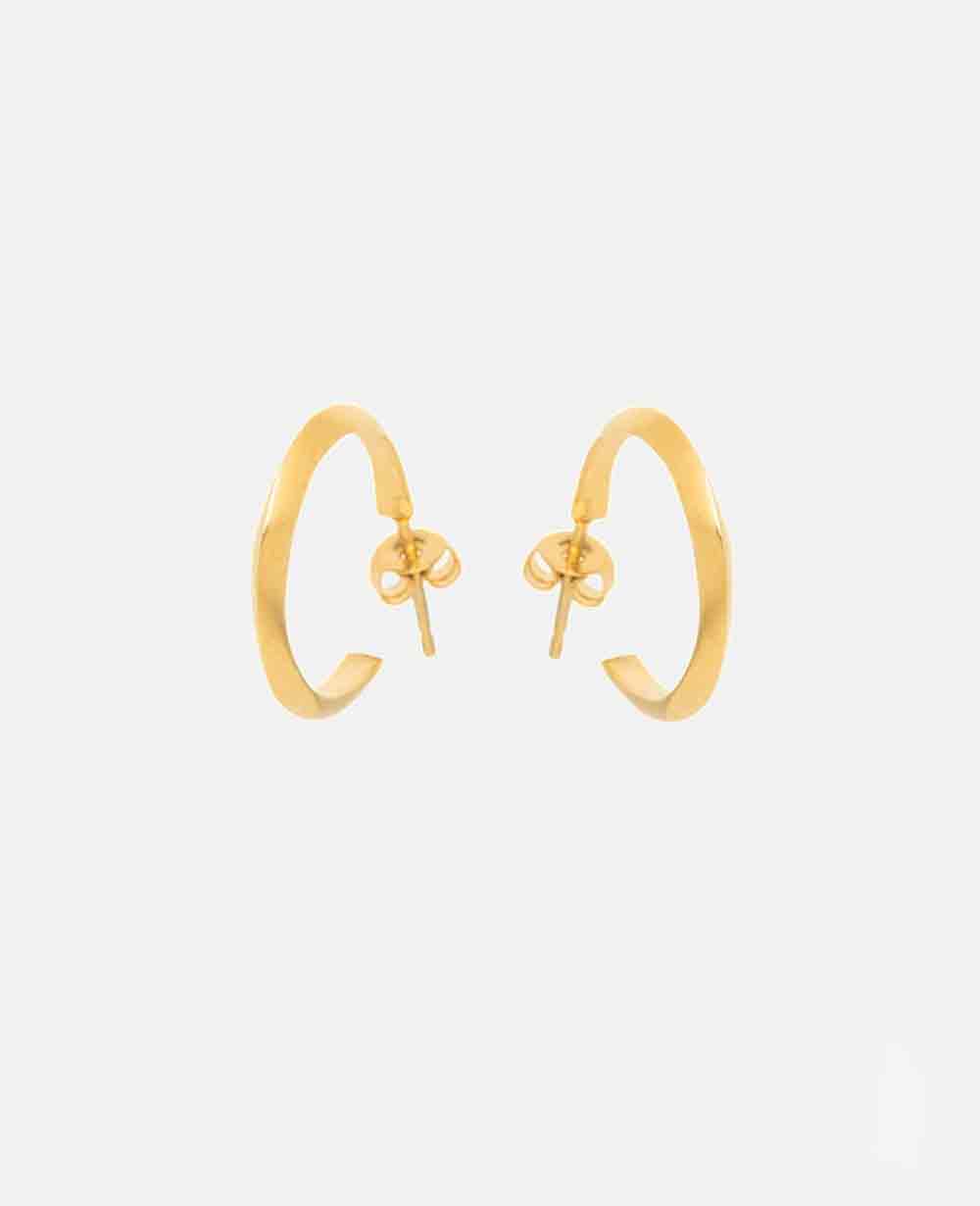 HOOPS "TRIGONO" SIMPLE GOLD