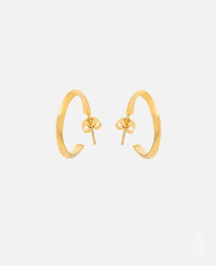 HOOPS "TRIGONO" SIMPLE GOLD