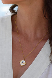 NECKLACE "CAPRI" GOLD/WHITE