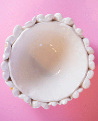 BOWL "DAISY" WHITE/YELLOW