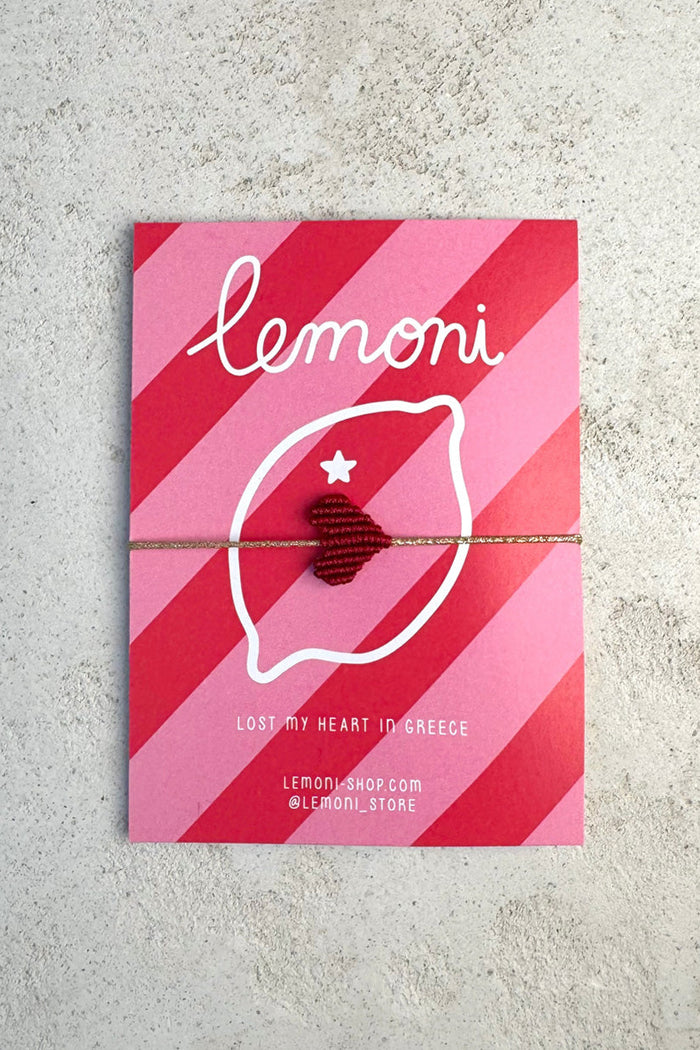 MAKRAMEE BRACELET "LOST MY HEART IN GREECE"